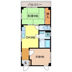 コーポ周の物件間取画像